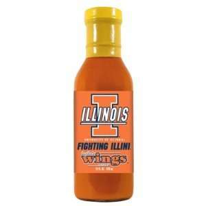  Illinois Fighting Illini Buffalo Wings Sauce (12oz 