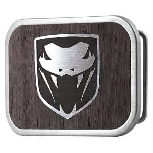   an Authentic, Officially Licensed Dodge Viper Wood Framed Belt Buckle