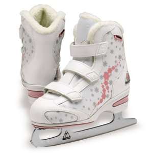 Jackson ST2117 Softec Tri Grip White with Pink Youth Figure Ice Skates 
