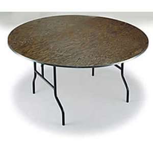   Folding Products Small E Series Round Plywood Core Folding Table: Home