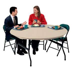   Furniture Lightweight Round Folding Table 72 Diameter