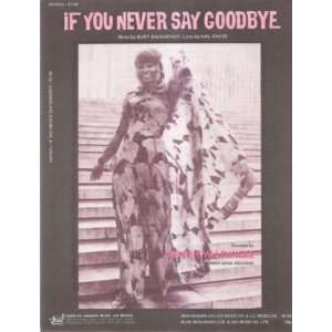   Music If You Never Say Goodbye Dionne Warwick 69 
