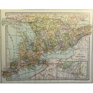  Collier map of Ontario (1907)