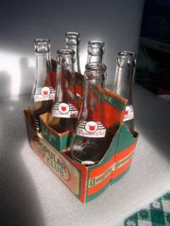 Six pack Popular Club Beverages 10 oz ACL bottles Baltimore MD 1950s 