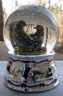 Towle 12 Days Christmas TWO Turtle Doves 2nd Edition Snow Globe New in 