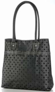 Black Weave Design Shopper Tote Bag Signature Club A  