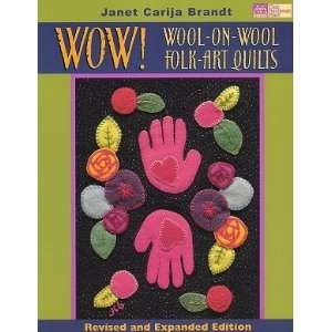  Wow Wool on Wool Folk Art Quilts Arts, Crafts & Sewing