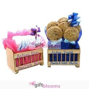   Boy or Girl Cradle Cookie Bouquet  6 or 12 Gourmet Cookies Home