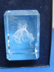 3D Laser Etching of Wedding Bells in Glass Crystal  