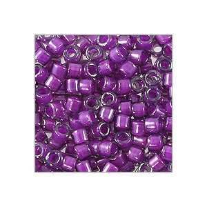   Delica Seed Bead 11/0 Color Lined Grape (3 Gram Tube) Beads Home