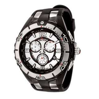 SECTOR 340 SERIES MENS CHRONOGRAPH BLACK RUBBER SPORT WATCH 