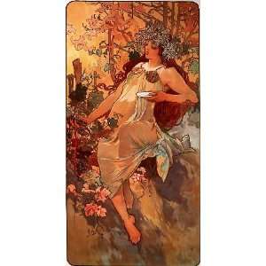   Inch, painting name Autumn, by Mucha Alphonse Maria