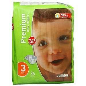   Premium Baby Diapers, Size 3, 36 ea, 36 ea Baby