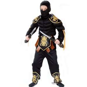  Ninja Warrior Muscle Chest Costume Child Medium 7 10: Toys 