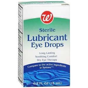   Sterile Lubricant Eye Drops, .5 oz Health 