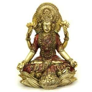  Hand Painted Resin Laxmi (Lakshmi) Statue