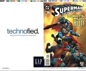 Superman Man of Steel Comic Book Uncut Cover Page Action Comics Super 