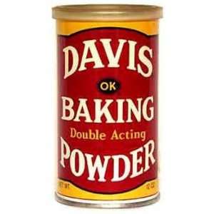 Davis Double Acting Baking Powder 10 oz (Pack of 12):  