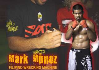 MARK MUNOZ Autograph Baseball Cap wCERT UFC Pinoy Pinay  