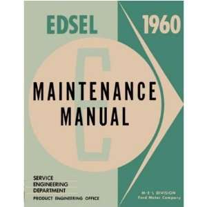    1960 EDSEL RANGER VILLAGER Shop Service Manual Book: Automotive