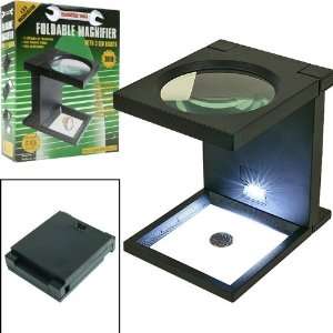 com Best Quality Trademark ToolsT Foldable Magnifier w/ 3 LED Lights 