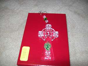 Waterford Duleek Crystal Cross Ornament New In Box  