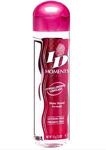 ID MOMENTS Lube Water Based Lubricant   5.5oz   Hypoallergenic Formula 