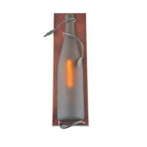  4W Tuscan Vineyard Frosted Amber Wine Bottle Pocket Wall 