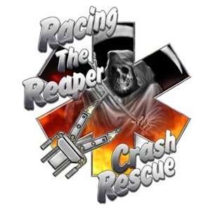  Racing the Reaper Star of Life Crash Rescue EMS EMT Decal 