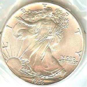  1986 Silver American Eagle Brilliant Uncirculated Coin 