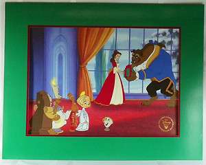   Lithograph BEAUTY AND THE BEAST The Enchanted Christmas  