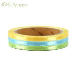 Adhesive Removable Ribbon Roll Tape 1 Set 3 PCS Green  