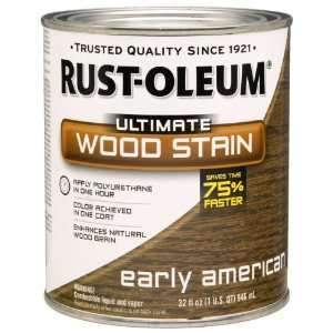  Rust Oleum 260146 Ultimate Wood Stain, Quart, Early American 