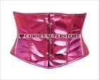 more options chrome pink cincher waspie corset full steel boned $ 44 
