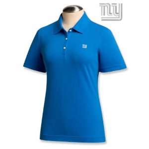  New York Giants Blue Womens Ace Polo Shirt Sports 
