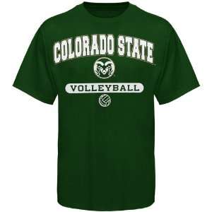   State Rams Green Volleyball T shirt (Large)