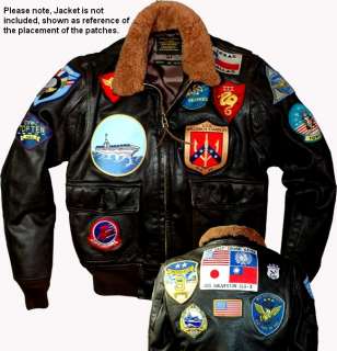 17PATCH SET FOR G 1 FLIGHT JACKET AS ON TOP GUN MOVIE  