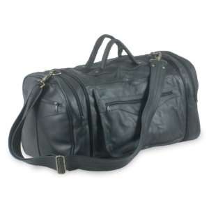   function leather travel bag, Brazil (black, large)