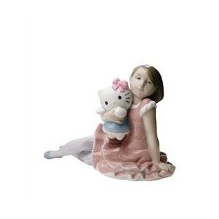 Lladro Nao Porcelain Figurine Playing With Hello Kitty by Lladro