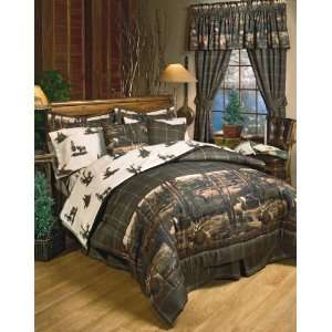  Rustic Lodge Moose Mountain King Comforter Set