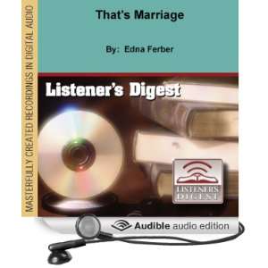  Marriage (Audible Audio Edition) Edna Ferber, Cathy Ritchie Books