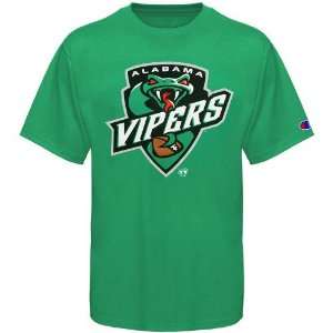  Champion Alabama Vipers Green Mascot T shirt Sports 