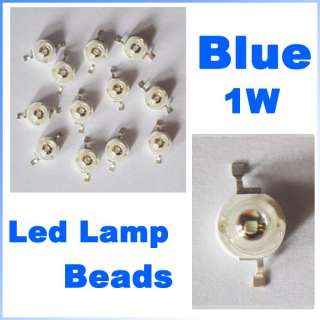 50 Pcs High Power Blue 1W Led Lamp Beads 80~90 Lm  
