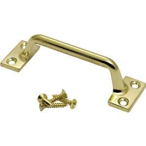  3 1/2 Utility Pull, Polished Brass