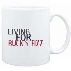    Mug White  living for Bucks Fizz  Drinks
