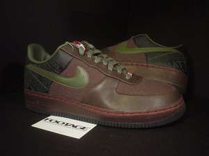   Air Force 1 SUPREME 07 CALVIN NATT BROWN ARMY OLIVE GREEN DS NEW 9.5