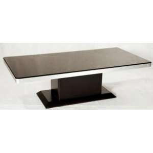  Monique Cocktail Table With Black Glass