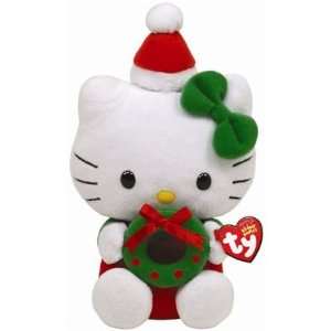  Ty Beanie Babies Hello Kitty With Wreath: Toys & Games
