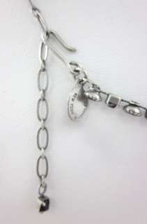 LAURA VOGEL Silver Tone Cascading Bead Necklace  