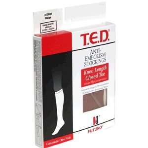  T.E.D. Anti Embolism Stockings, Medium Extra Length, Beige 